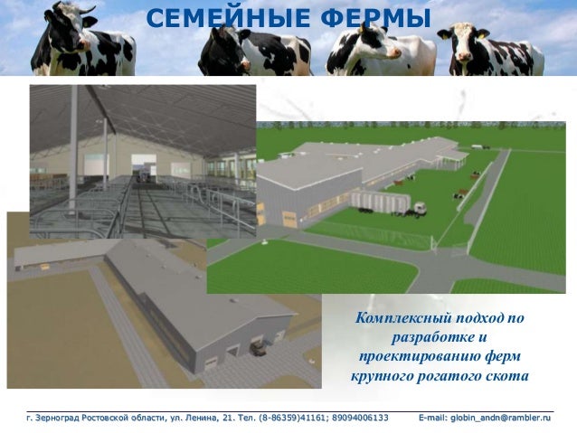 Механизация технологических процессов на ферме крупного рогатого скота на 400 голов Механизация технологических процессов на ферме крупного рогатого скота на 400 голов